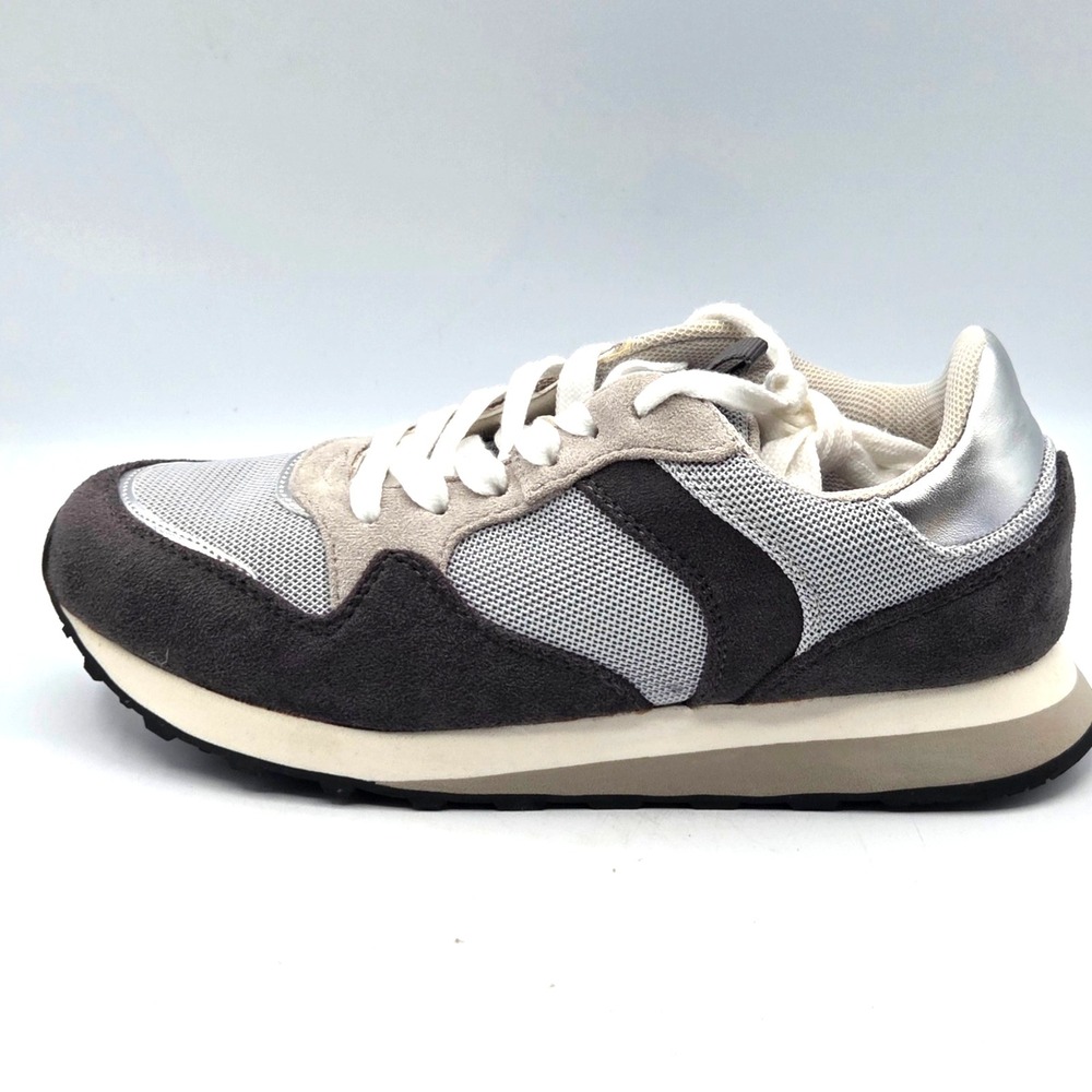Just Fab JF Gwen Womens Gwen Athletic Sneakers Size 6‎ Grey and Silver